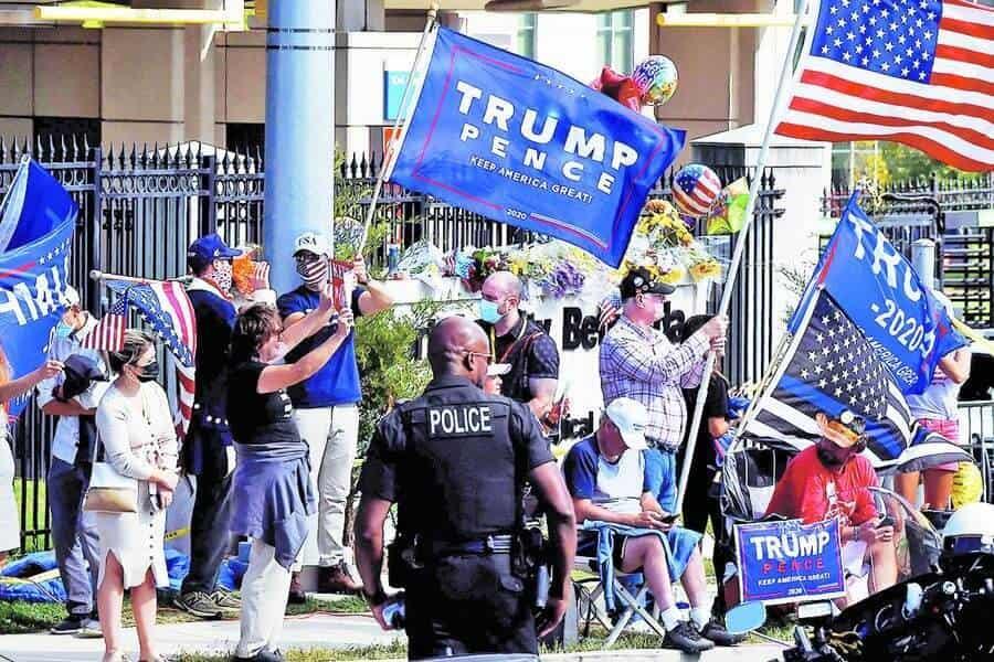 Preparan partidarios de Trump una manifestación salvaje