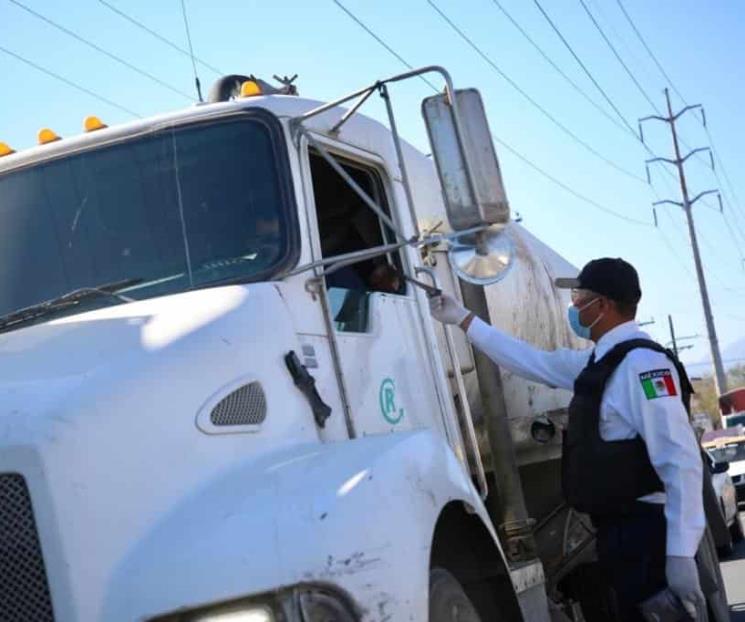 Guadalupe: campaña de orientación a transportistas de carga
