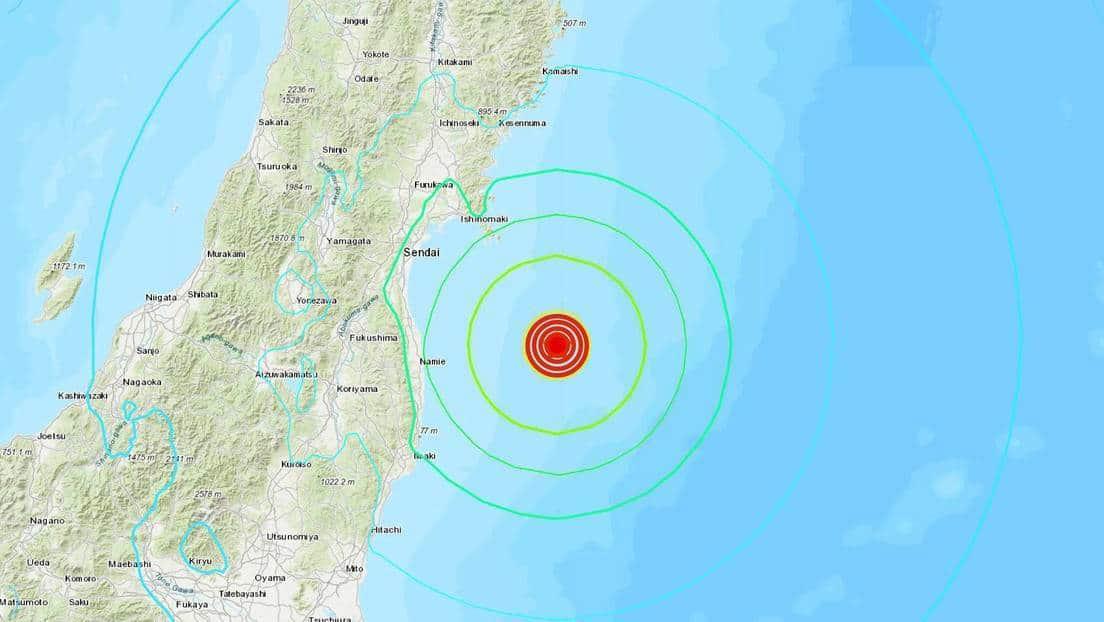 Sismo de magnitud 7,1 sacude prefectura de Fukushima