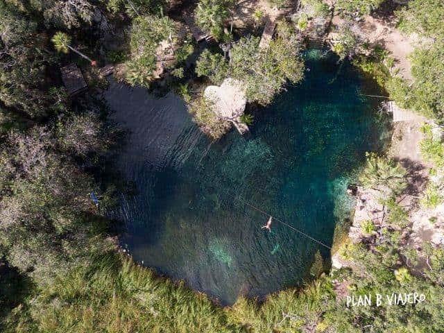 Así es el cenote con forma de corazón de Tulum