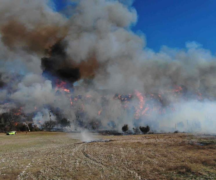 Alarma incendio forestal en Galeana