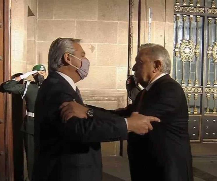 AMLO recibe en Palacio Nacional al presidente de Argentina