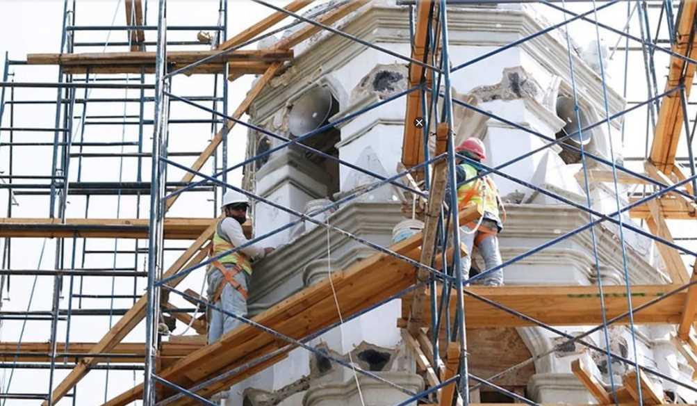 Rehabilitan 21 templos religiosos de CDMX dañados por sismo