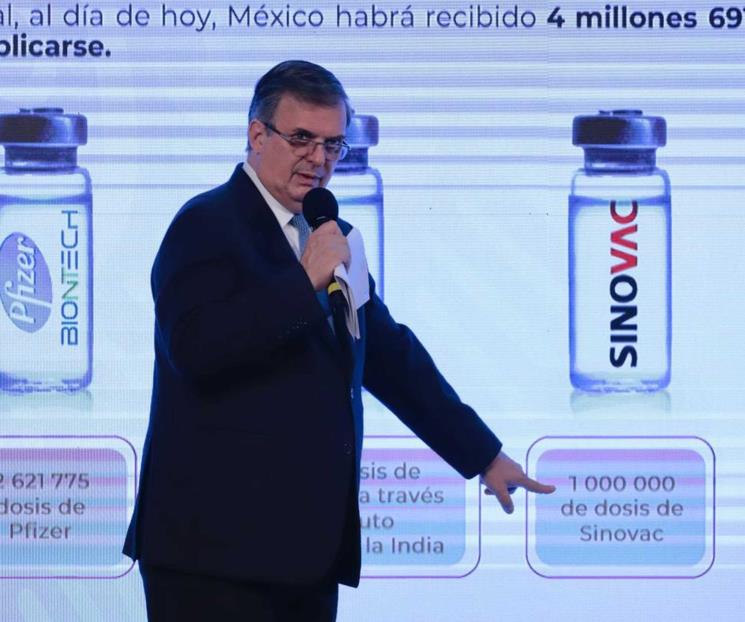 Más de 4 millones de vacunas antiCovid han llegado a México
