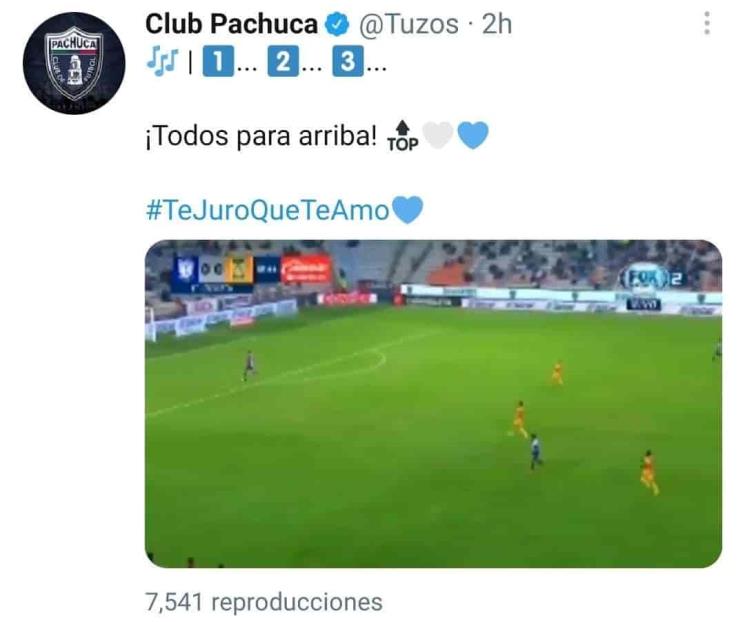 Se mofa Pachuca y recuerda goles de media cancha a Tigres
