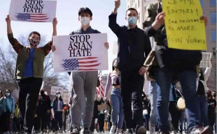 Protestan miles en EU contra racismo hacia los asiáticos