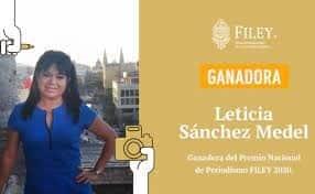 A Leticia Sánchez, el Premio de Periodismo FILEY 2020