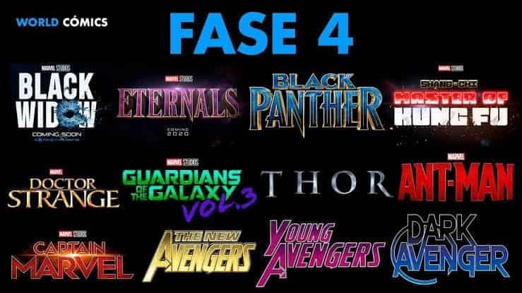 Marvel anuncia fechas de estreno de películas de la fase 4