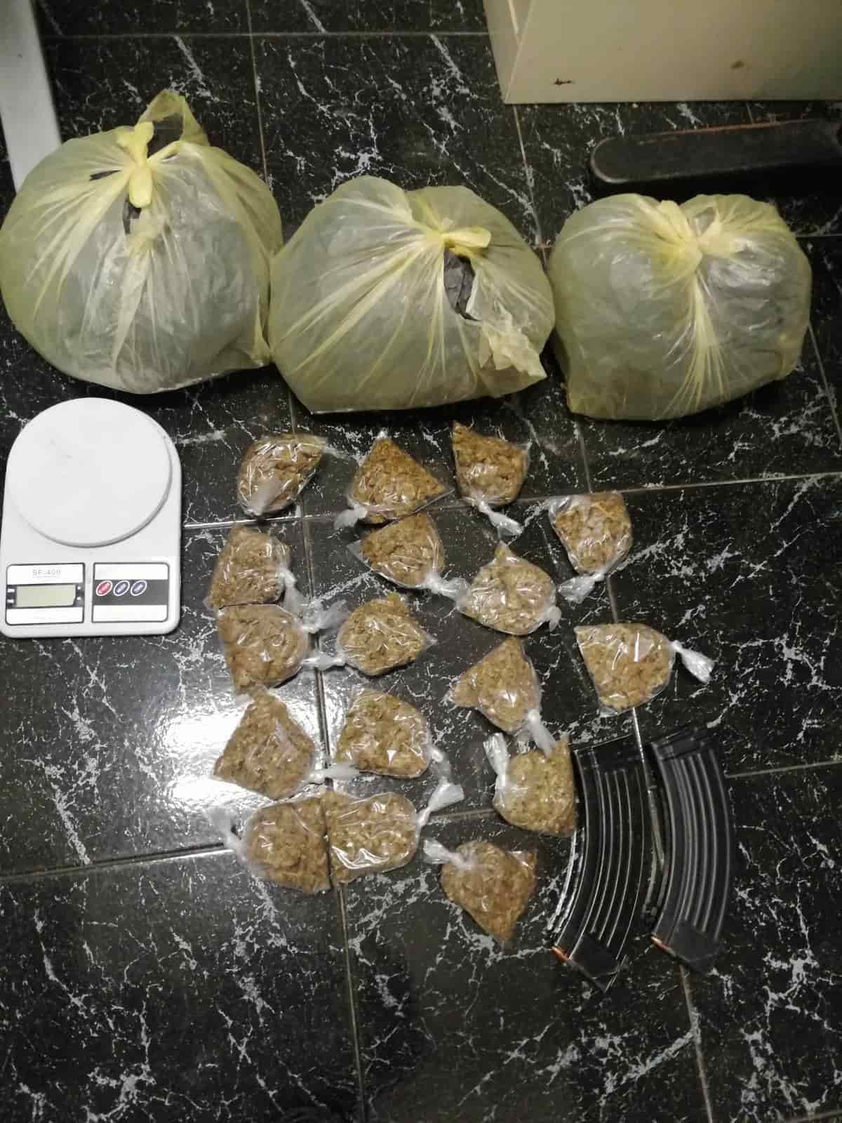 Con más de tres kilos de marihuana fue detenido un narcomenudista