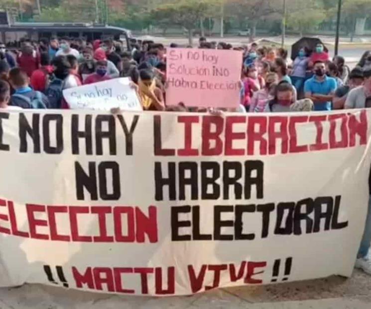 Exigen liberación de normalistas en Chiapas