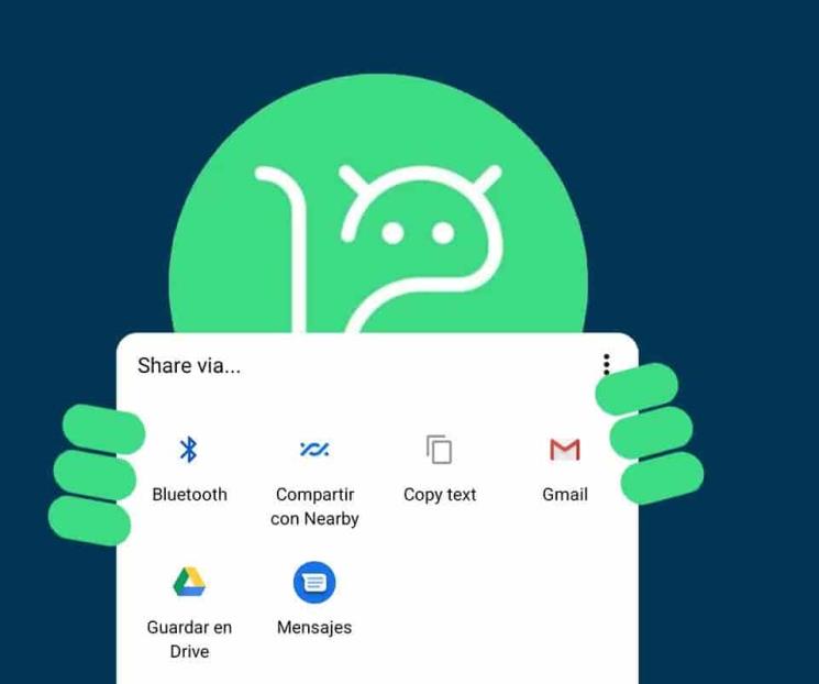 Android 12 no permite que apps reemplacen al menú Compartir