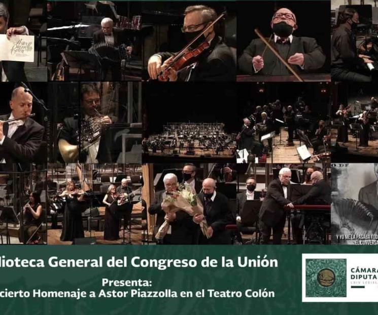 Transmiten Homenaje a Piazzolla desde el Teatro Colón