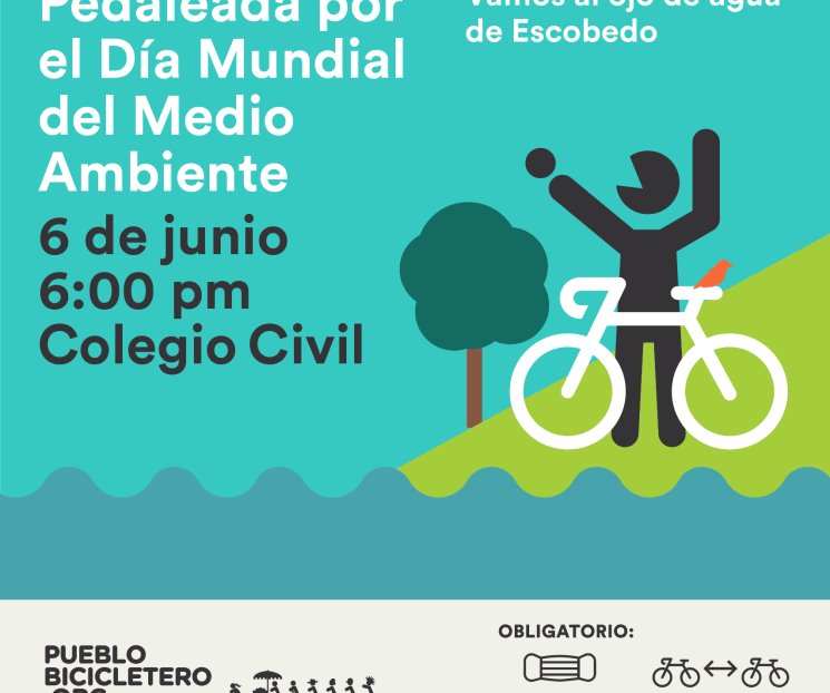 Celebrarán Día Mundial del Medio Ambiente con pedaleada