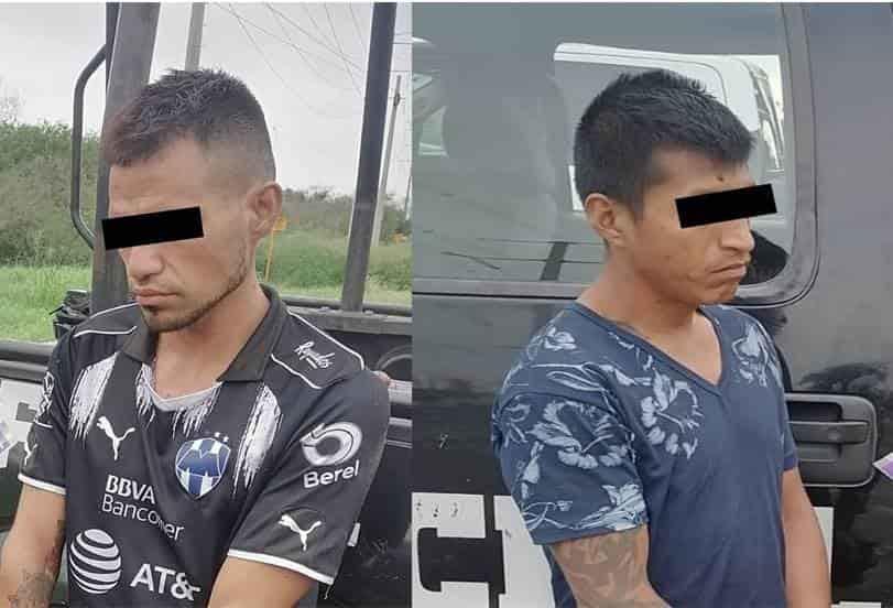 Detienen a 2 hombres con droga en Apodaca