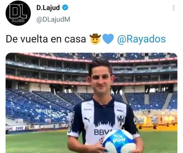 Confirma Lajud su regreso a Rayados
