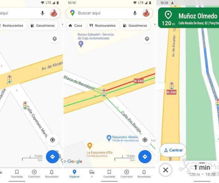 Google Maps ya muestra la ubicación de semáforos en España