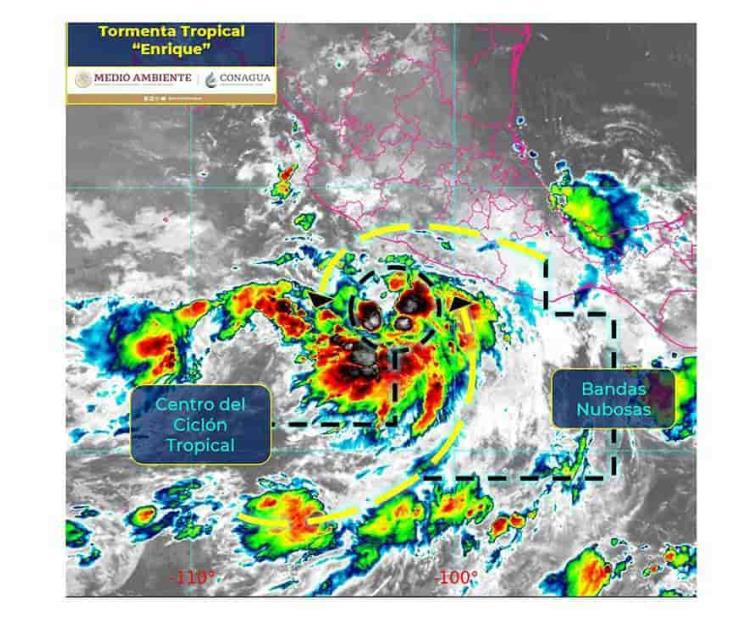 Se forma tormenta tropical Enrique al sur de Zihuatanejo
