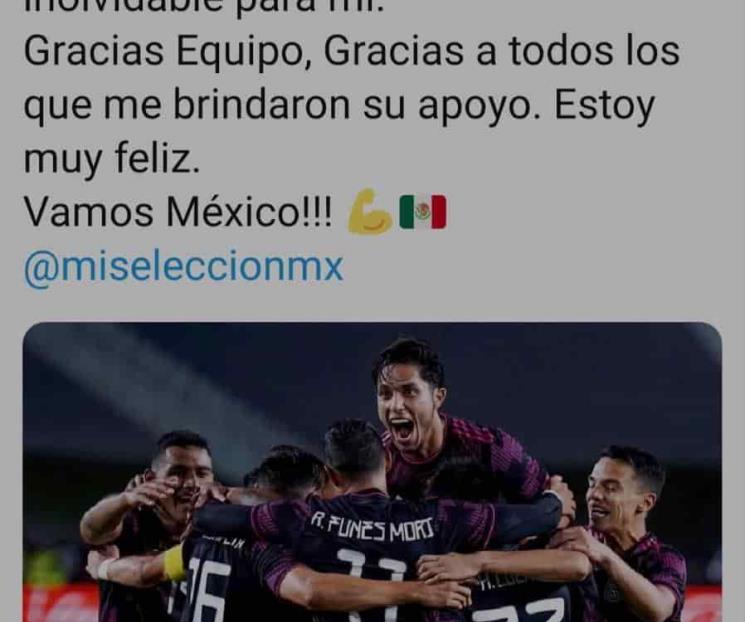 Fue una noche inolvidable: Funes sobre su debut con México