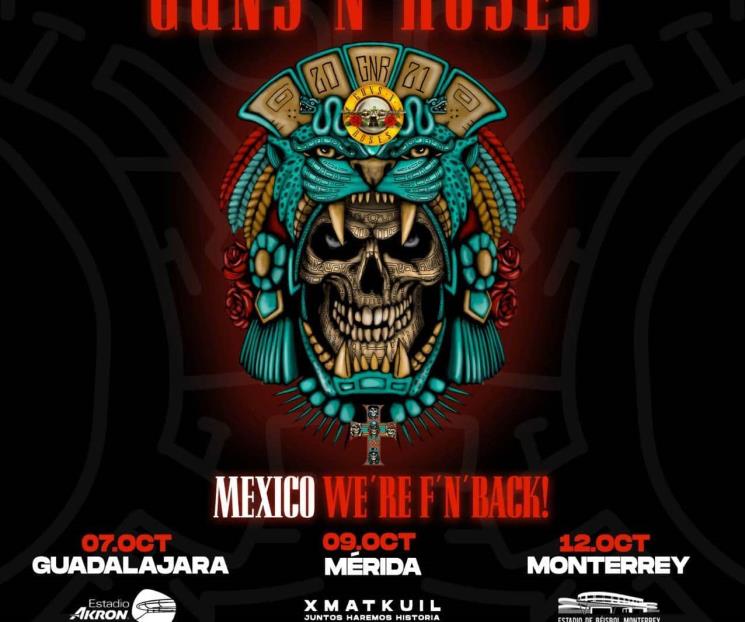 Regresa Guns N’Roses a Monterrey