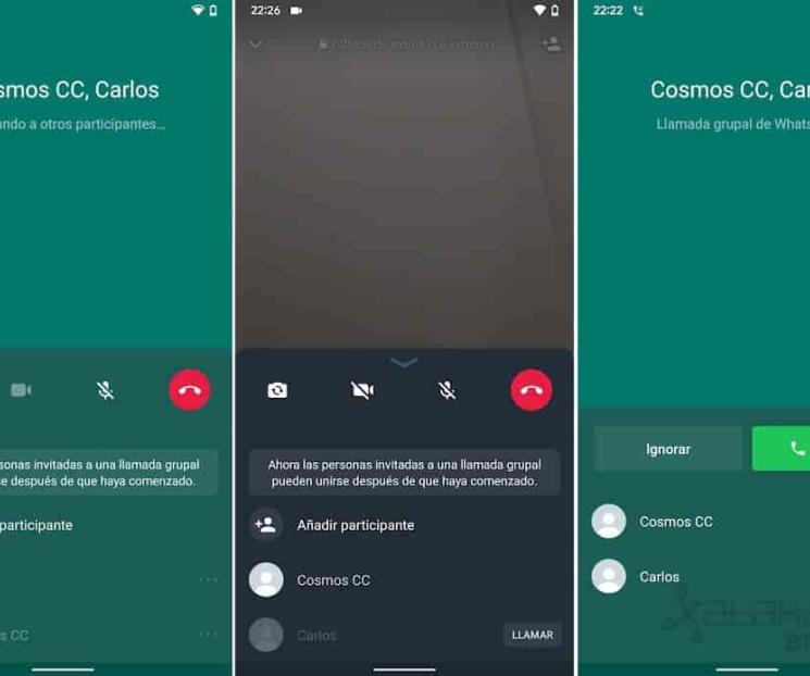 WhatsApp para Android renueva interfaz de llamadas grupales
