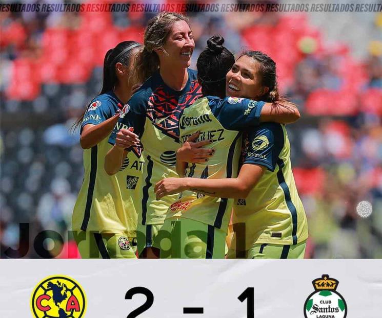 Vence América a Santos en Liga MX Femenil