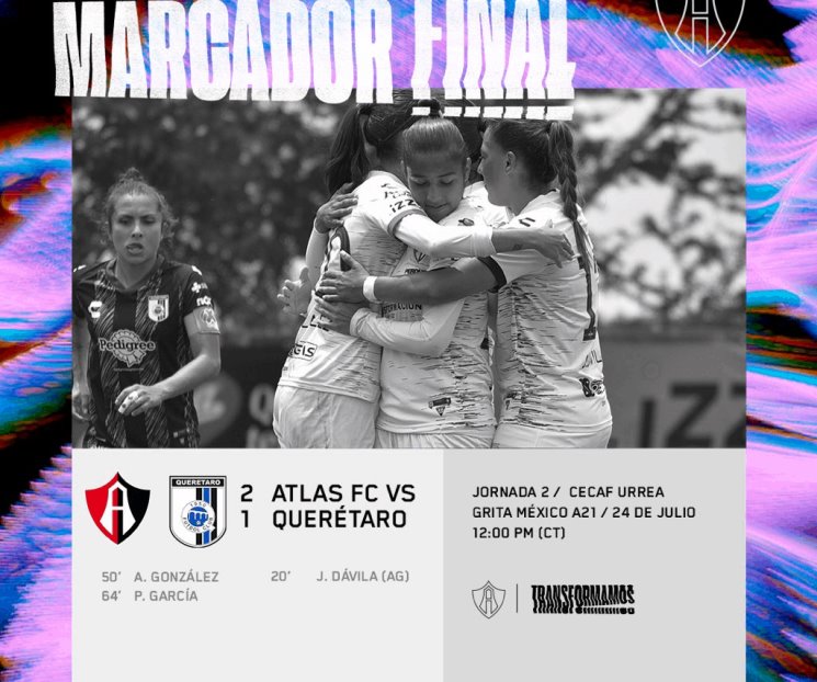 Vence Atlas a Qro en Liga MX Femenil