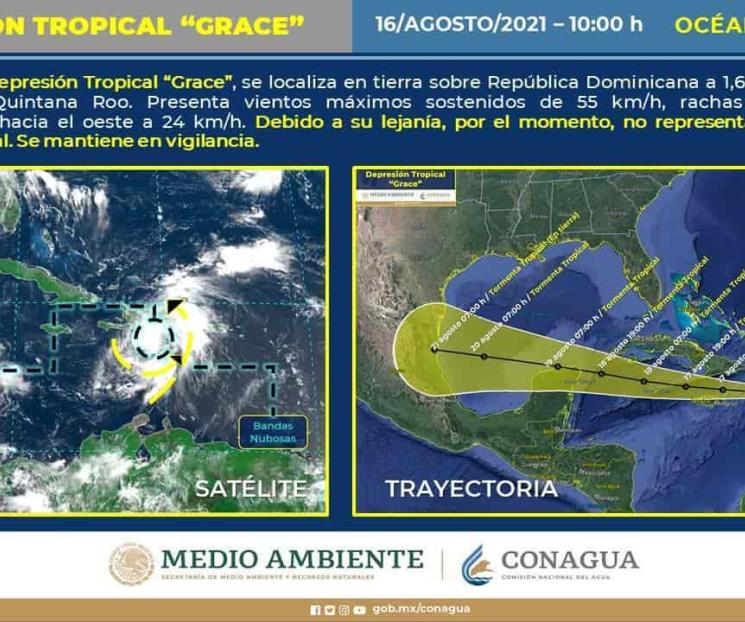 Depresión Grace impactará con lluvias a Tamaulipas