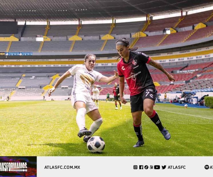 Igualan Atlas y UNAM en Liga MX Femenil