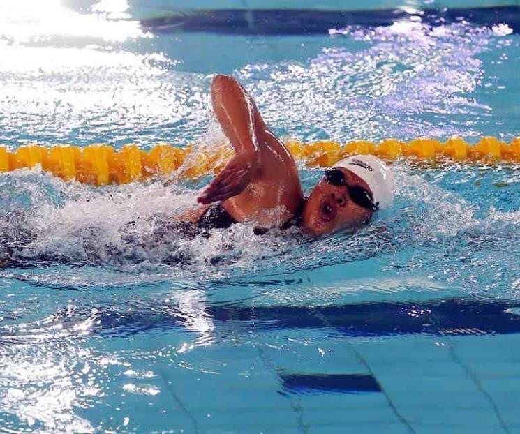 Sin medalla, Matilde Alcázar en natación