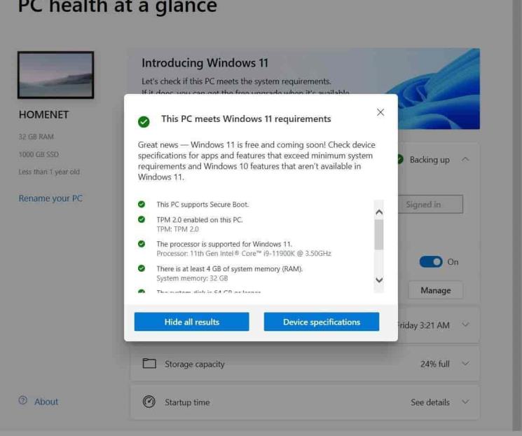 Windows 11 en PCs que no cumplen los requisitos mínimos