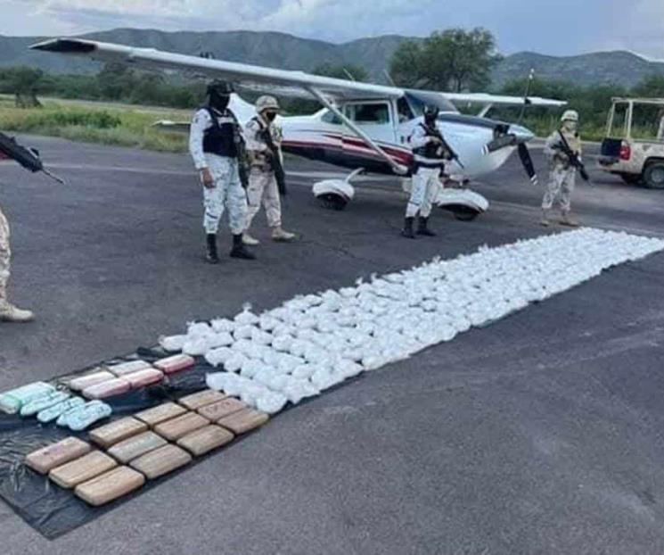 Sedena asegura aeronave en Sonora con droga