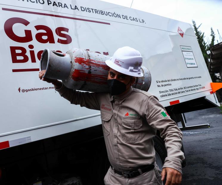 Repartidores del Gas Bienestar se manifiestan por salarios