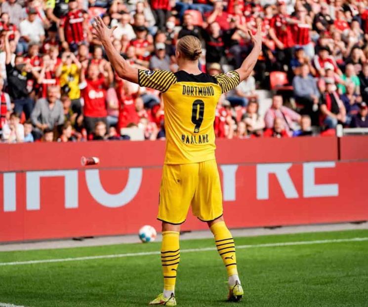 Logra Haaland doblete en victoria de Dortmund