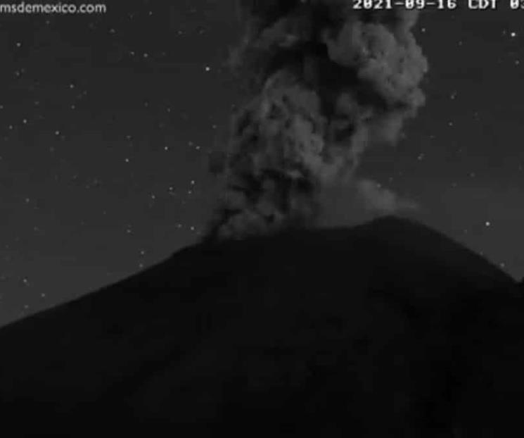 Volcán Popocatépetl presentó actividad