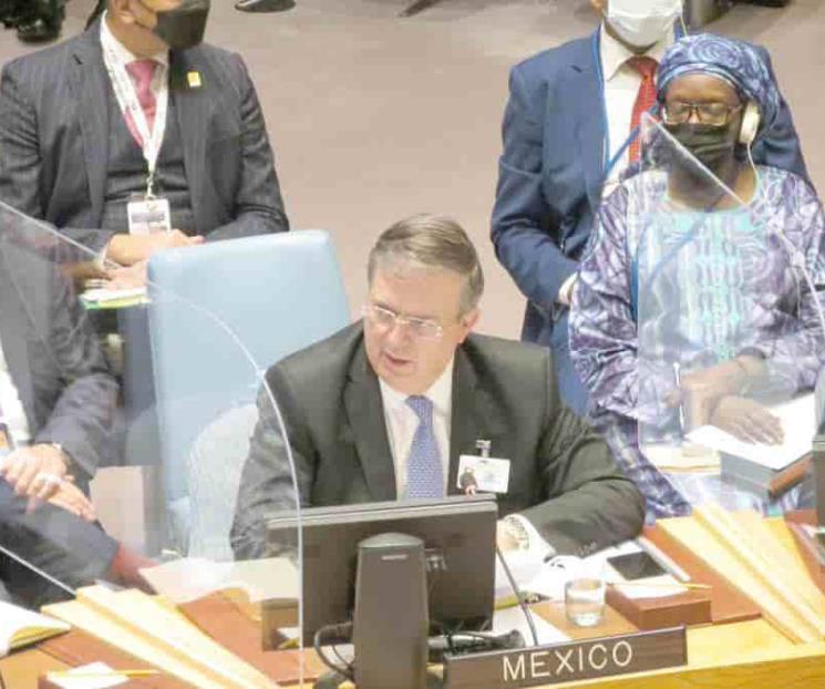 Llama Ebrard en la ONU a levantar embargo a Cuba