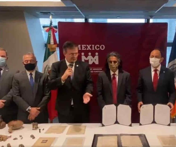 Entrega EU carta de Cortés a México