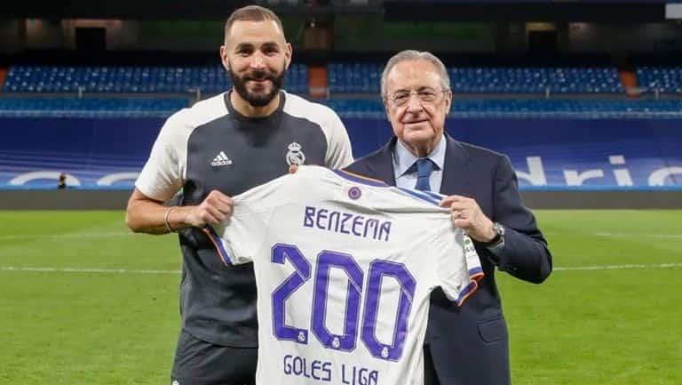 Celebra Benzema sus 200 goles en Liga con Real Madrid 