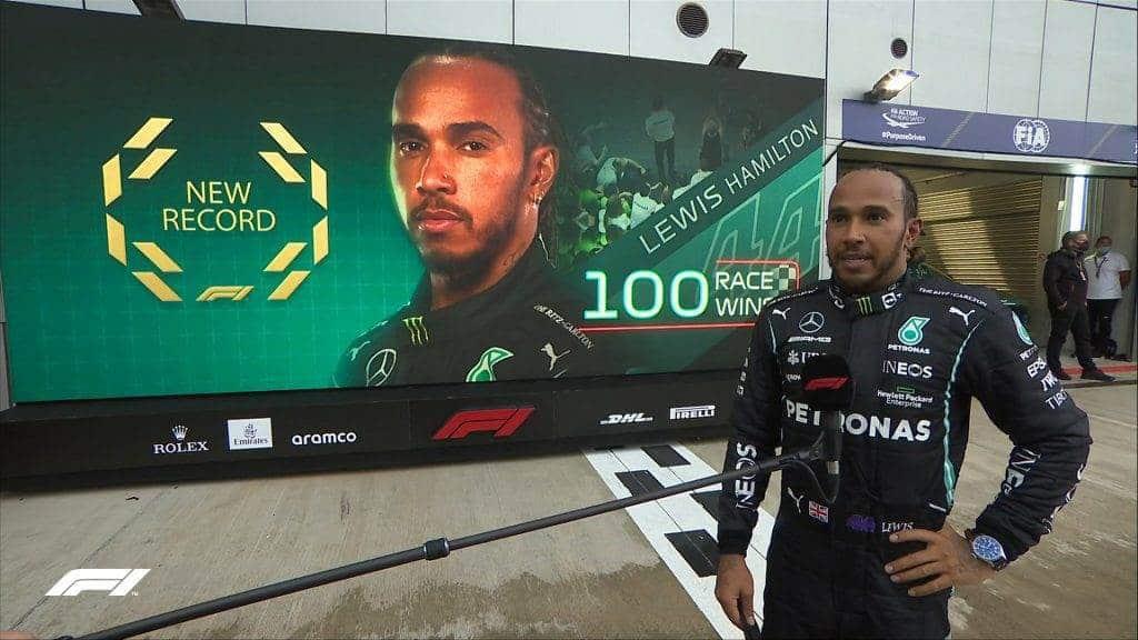 Los números de Hamilton tras sus 100 victorias de F1