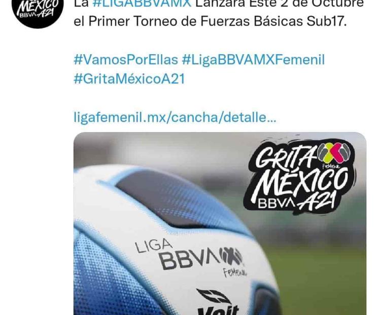 Lanza Liga MX Femenil Torneo Sub-17