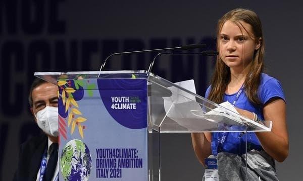 Greta Thunberg pide en Milán acciones reales