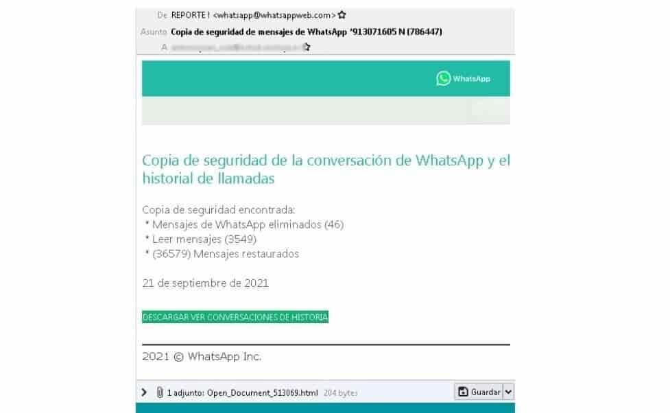 Evita ser estafado por falsas copia de seguridad de Whatsapp
