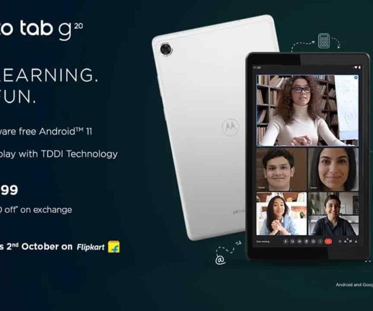 Moto Tab G20, el regreso de Motorola al negocio del tablet