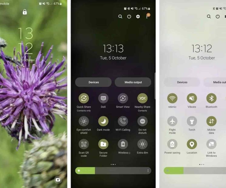 Samsung muestra cómo lucen los temas Material You Android 12