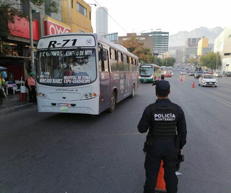 Implementa Monterrey operativo en transporte urbano