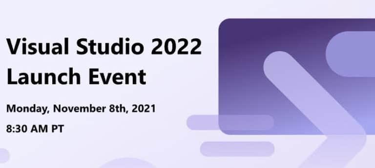 Microsoft lanzará Visual Studio 2022 el 8 de noviembre
