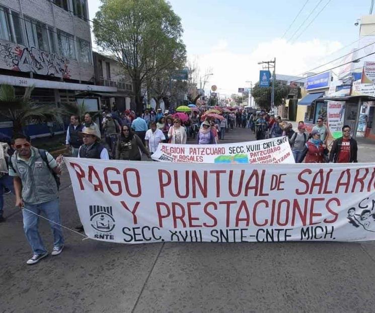 Maestros de la CNTE en Michoacán no regresan a clases