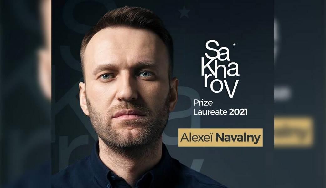 Otorgan Premio Sajarov a Alexei Navalny
