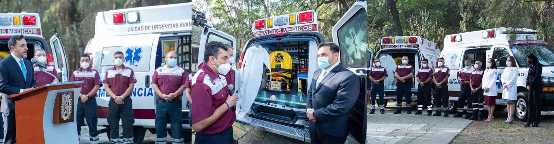 Recibe IPN equipamiento de ambulancia para atención de COVID