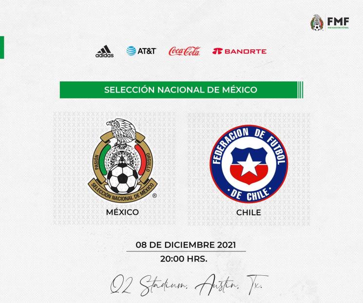 Confirman amistoso México-Chile
