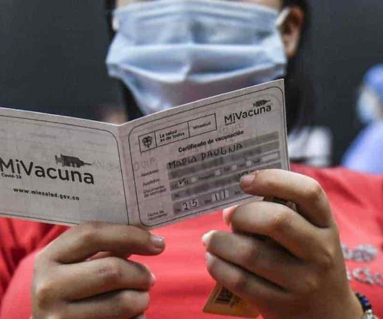 Colombia exigirá certificado de vacunación